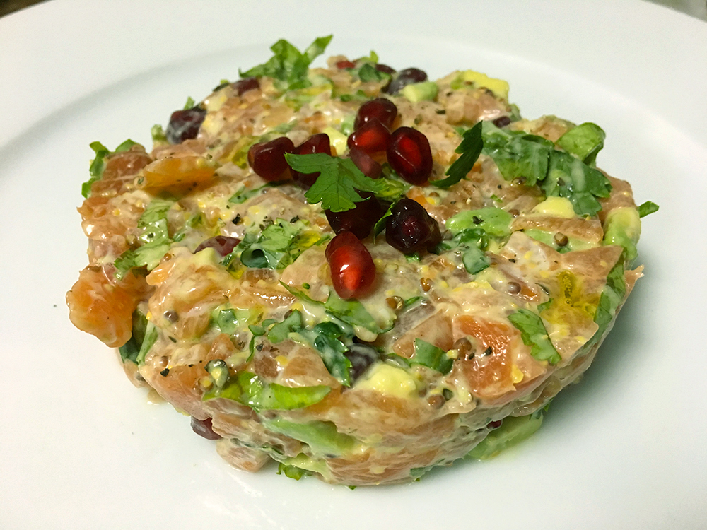 Two-salmon tartare