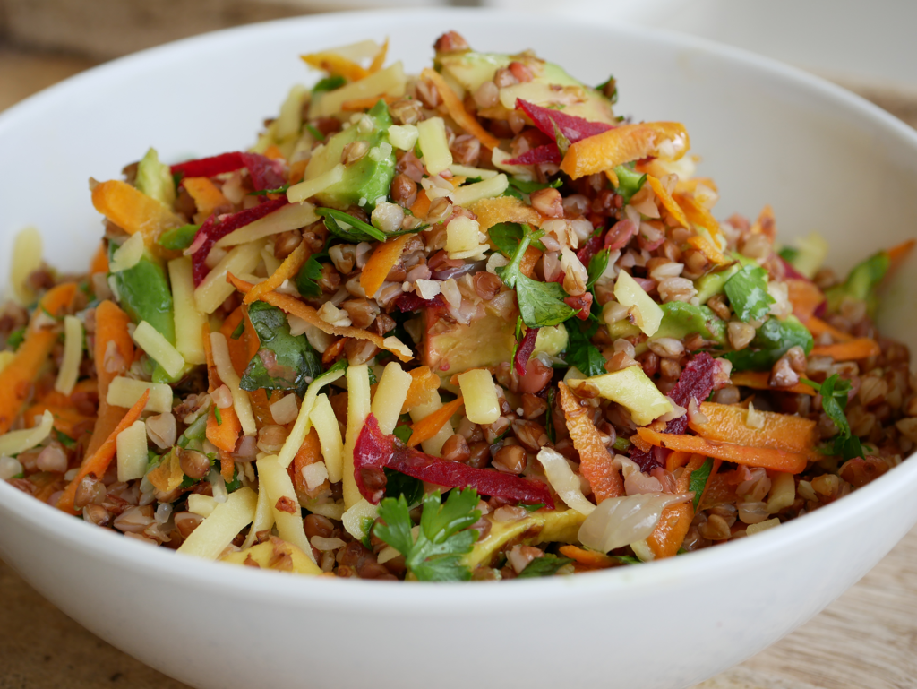 Winter buckwheat salad