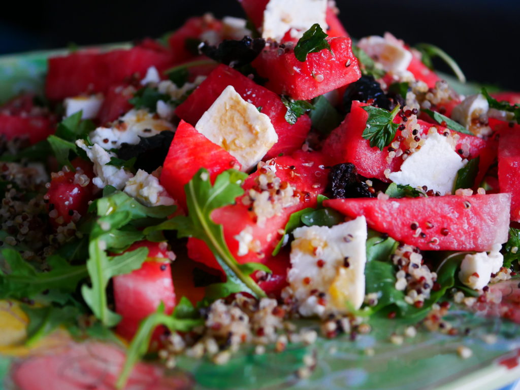 watermelon mint feta salad