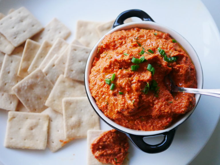 Muhammara - a really good red pepper dip