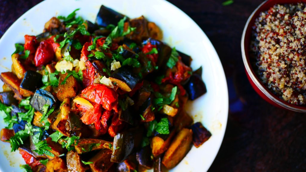 Morrocan eggplant salad