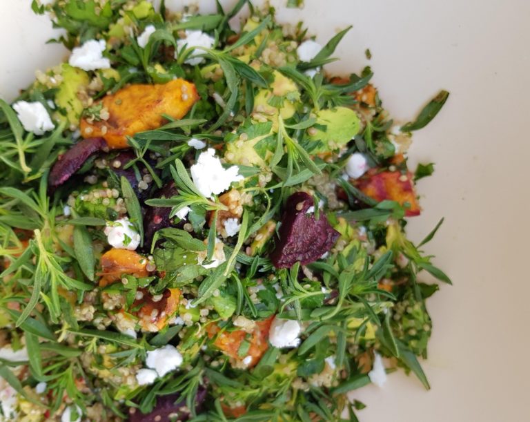beet zaatar salad