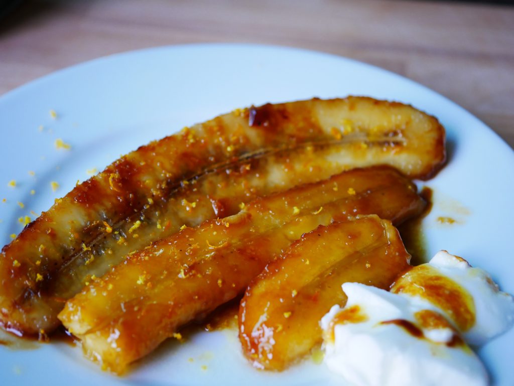 caramelized bananas