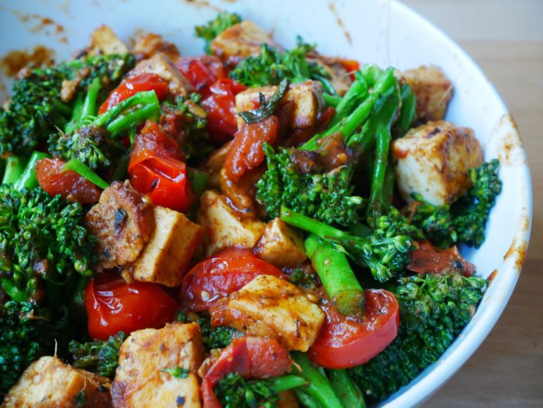 Broccoli and spicy paneer