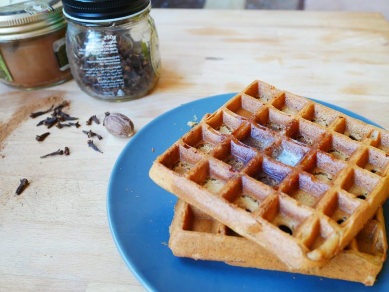 GIngerbread waffles