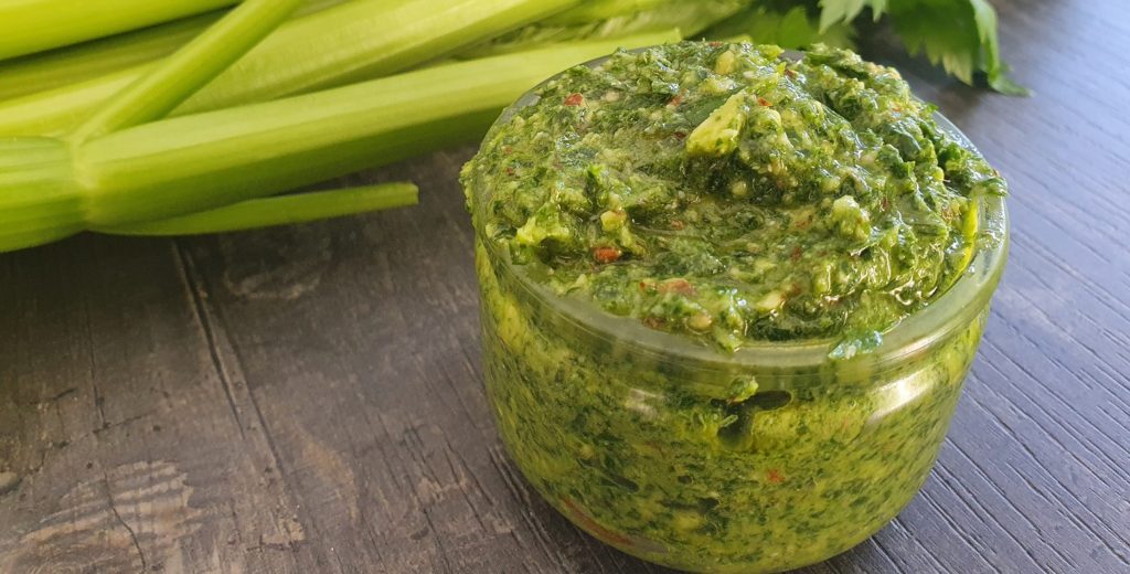 Incredible celery pesto