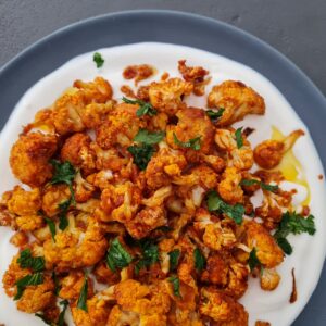 Spicy roasted cauliflower