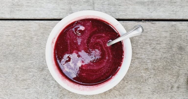 Swedish blueberry soup