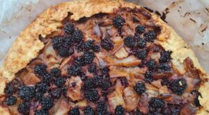 Blackberry nectarine frangipane galette